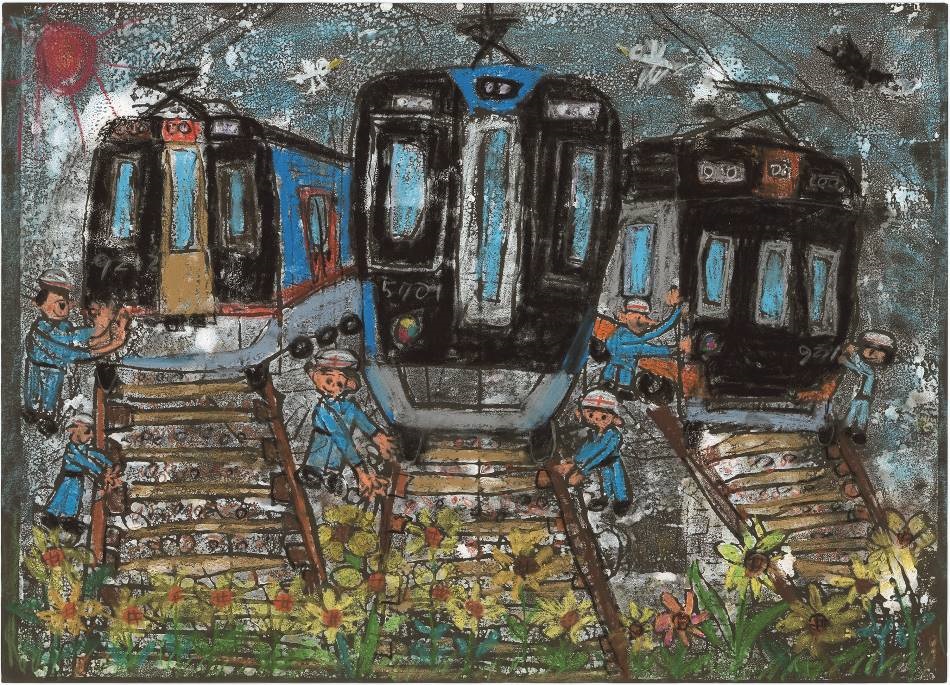 絵画コンクール ぼくとわたしの阪神電車 結果発表 大賞に輝いたのは大阪市の橋本 英明 はしもと ひであき さん 小学2年生 準大賞は藤本愛美里さん 神戸市 5年 と新谷勇太さん 大阪市 1年 ニュースリリース 阪神電気鉄道株式会社