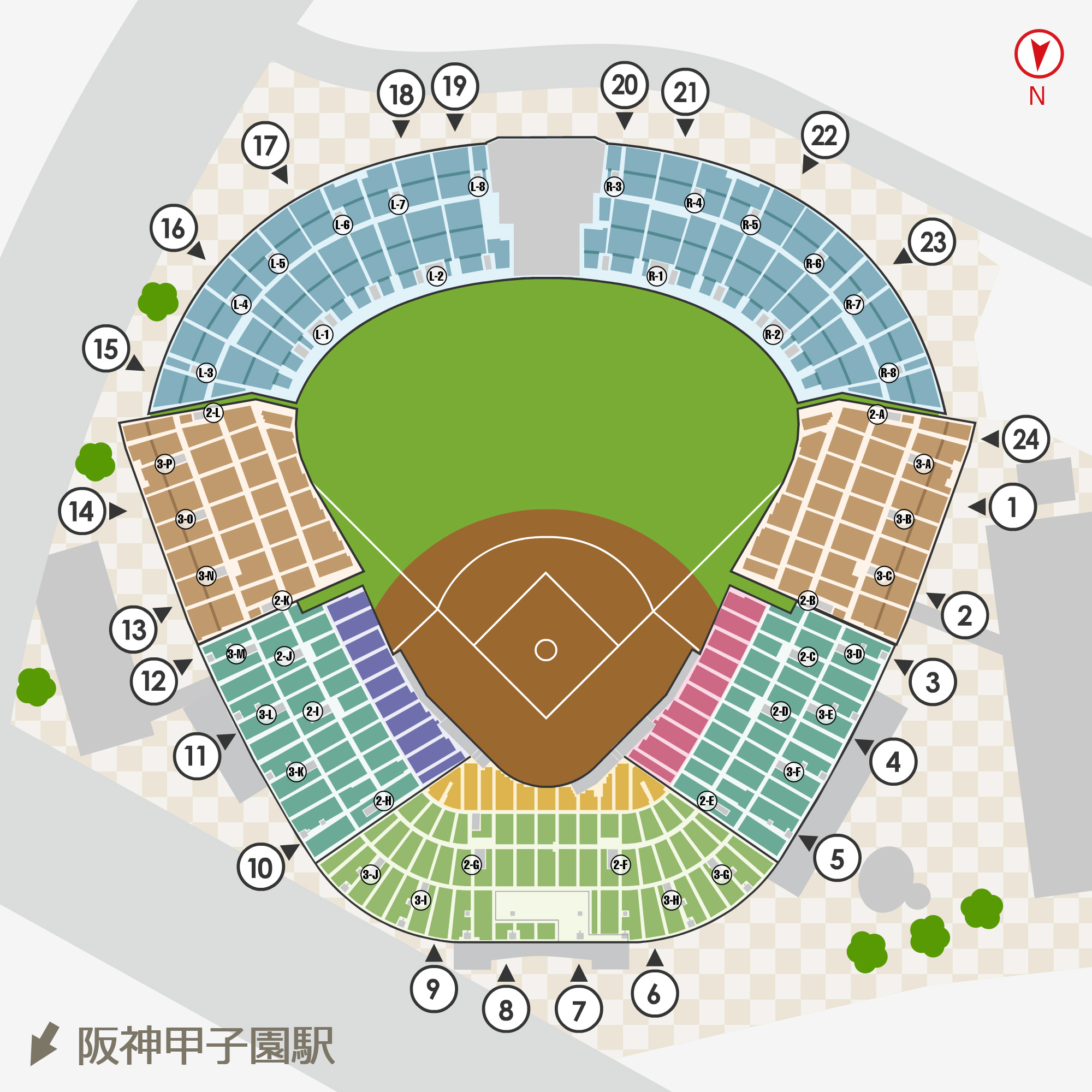 阪神 VS 巨人 9月12日 レフト外野指定席 通路側ペア