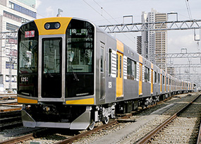 1000系車両（阪神なんば線と近鉄奈良線の走行にも対応。平成19年竣工）