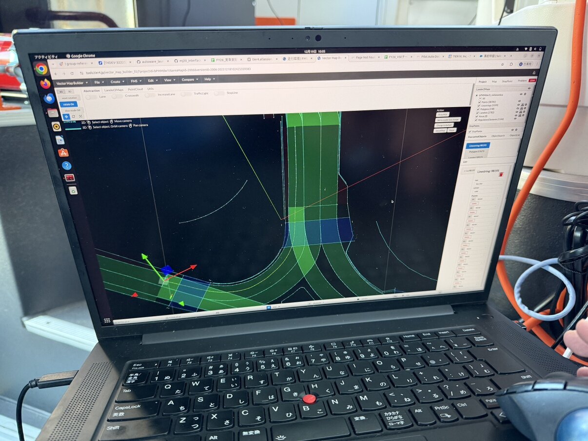 より滑らかな運行に向けて、車両走行ルートや制御の再チューニング（調整）を行いました。