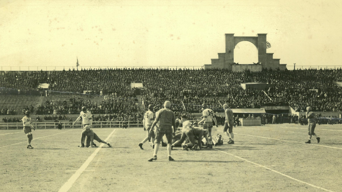 日本初のアメリカンフットボール国際試合（南運動場／1935年）