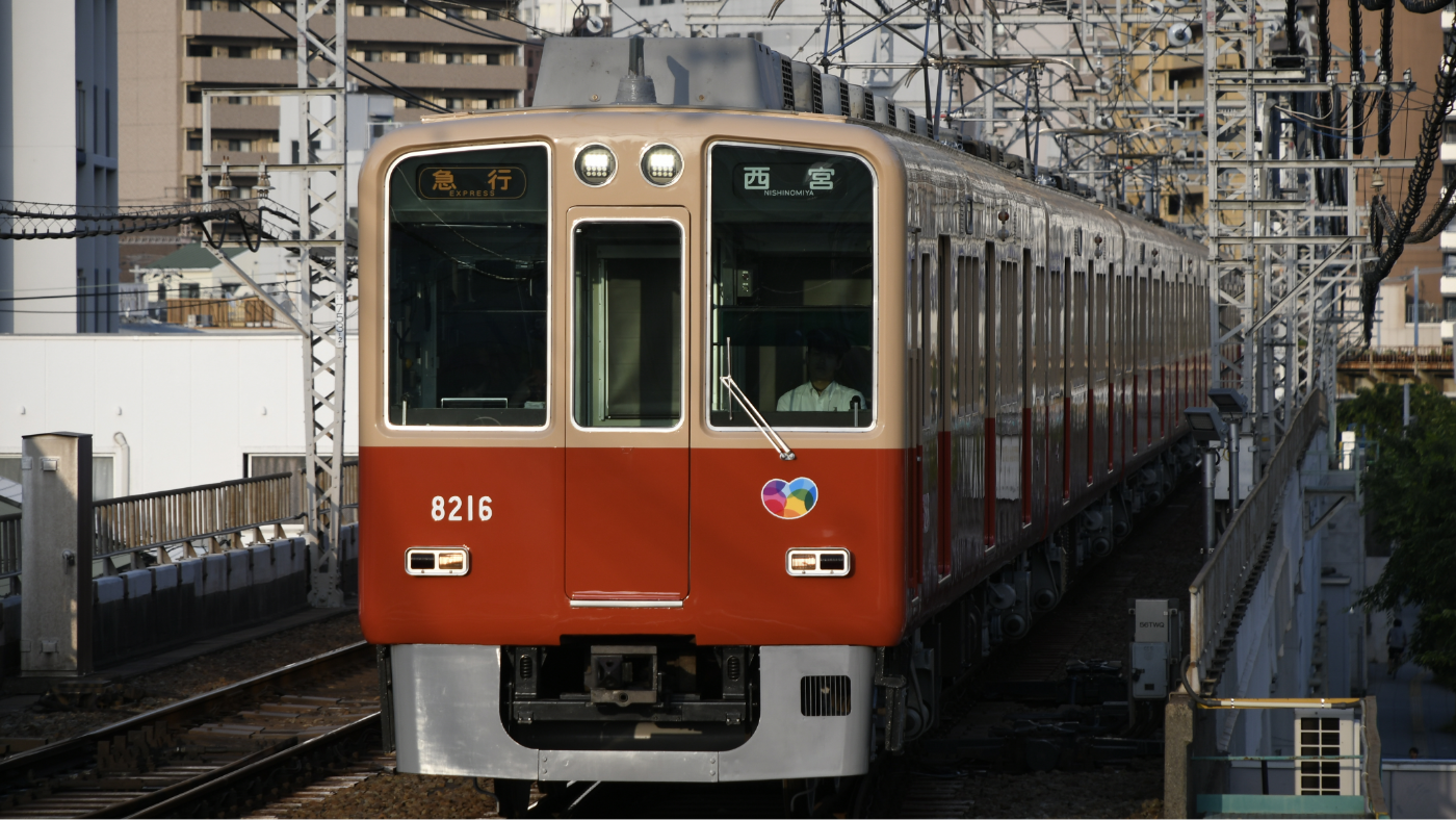 赤胴車塗装に復した8000系（野田駅付近）＜2025年＞